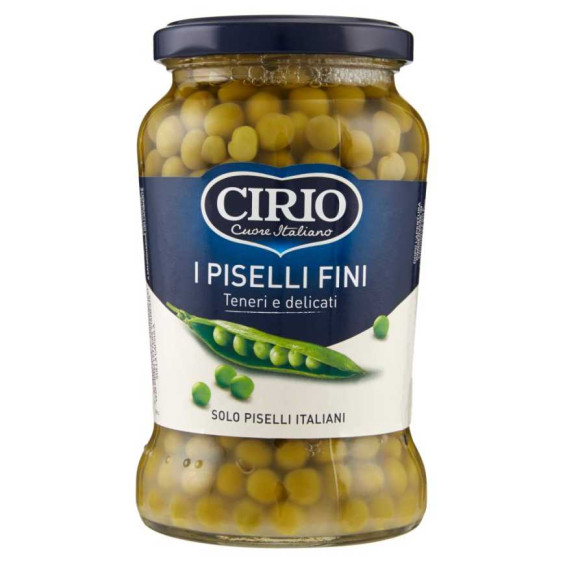 Cirio i Piselli Fini in Vetro Gr.370