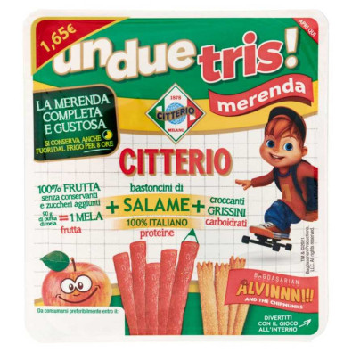 Citterio Unduetris Bastoncini di Salame Gr.122