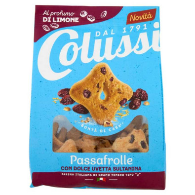 Colussi Biscotti con Uvetta e Scorza di Limone Gr.500