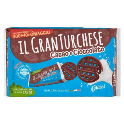 Colussi Gran Turchese Più Cacao e Cioccolato Gr.340