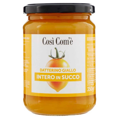 Così Com'è Datterino Giallo Intero in Succo Gr.350