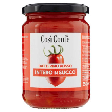 Così Com'è Datterino Rosso Intero in Succo Gr.350