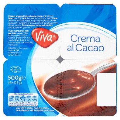 Crema al Cacao Gr.125X4