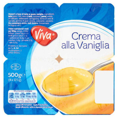 Crema alla Vaniglia Gr.125X4