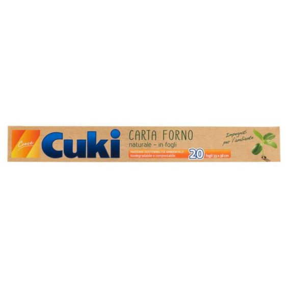 Cuki Carta Forno Naturale 20 Fogli