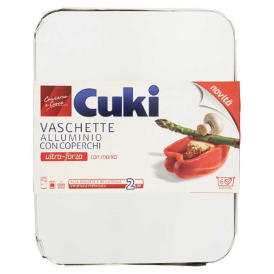 Cuki Contenitore in Alluminio con Coperchio 6 Porzioni