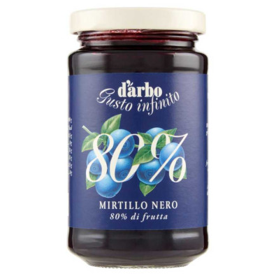 Darbo Confettura 80% Mirtilli Neri Gr.250