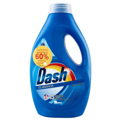 Dash Detersivo Liquido Lavatrice Regolare 21 Lavaggi