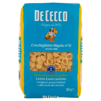 De Cecco Conchigliette Rigate N°51 Gr.500