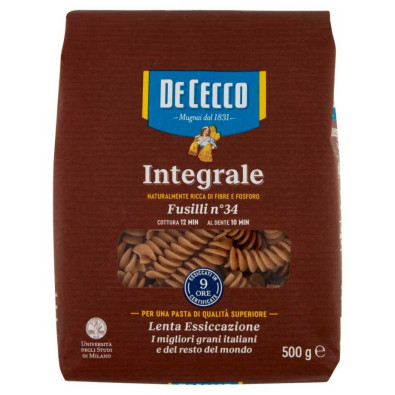 De Cecco Integrale Fusilli N°34 Gr.500