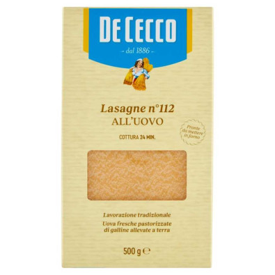 De Cecco Lasagne all'Uovo N°112 Gr.500