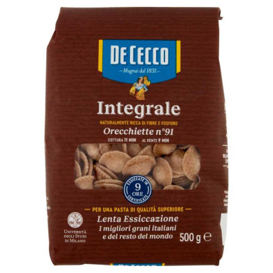 De Cecco Integrale Orecchiette N°91 Gr.500