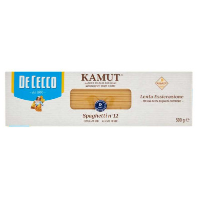 De Cecco Kamut Spaghetti N°12 Gr.500