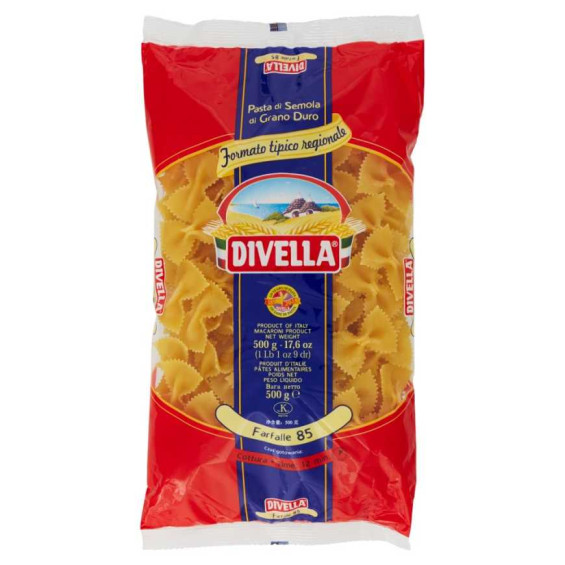 Divella Farfalle Tipici Regionali N°85 Gr.500