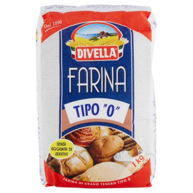 Divella Farina di Grano Tenero Tipo 0 Kg.1