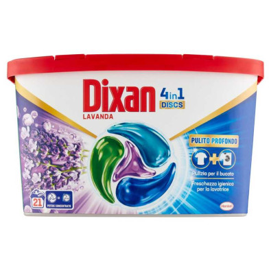 Dixan Discs Detersivo Lavatrice Lavanda Pz.21 Gr.346,5