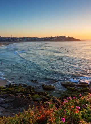 Sunrise over Bondi beach, Sydney