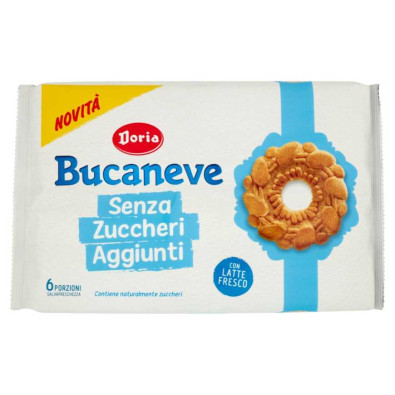 Doria Biscotti Bucaneve Senza Zuccheri Aggiunti Pz.6 Gr.263