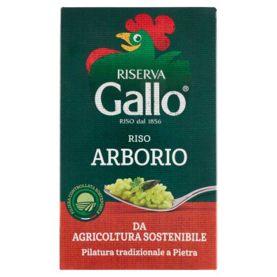 Riso Gallo Riserva Riso Arborio da Agricoltura Sostenibile Kg.1