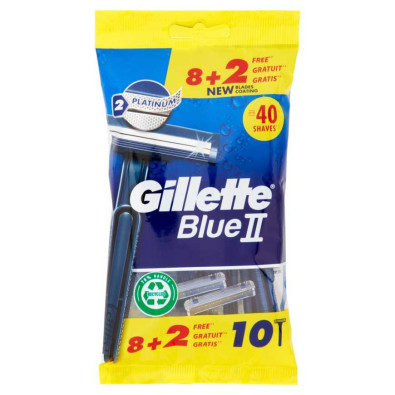 Gillette Rasoio Blu II Usa & Getta Pz.8+2