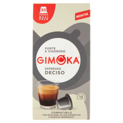 Gimoka Caffè Espresso Deciso Capsule Compatibili Nespresso Pz.30 Gr.165