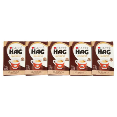 Caffè HAG Classico Decaffeinato in Bustina 40 x 5 x Gr.6,5