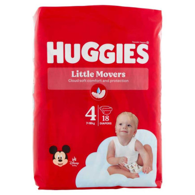 Huggies Ultracomfort Tg.4 18 Pannolini Kg.7-18