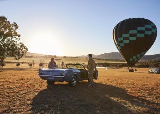 Hot air balloon in the Hunter Valley