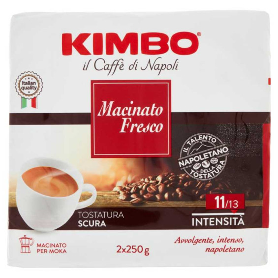 Kimbo Caffè Macinato Fresco Gr.250 x Pz.2