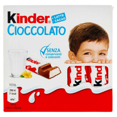 Kinder Cioccolato Barrette Pz.4 Gr.50