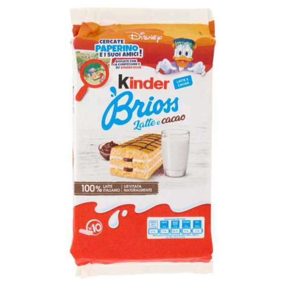 Kinder Brioss Latte e Cacao Pz.10 Gr.280