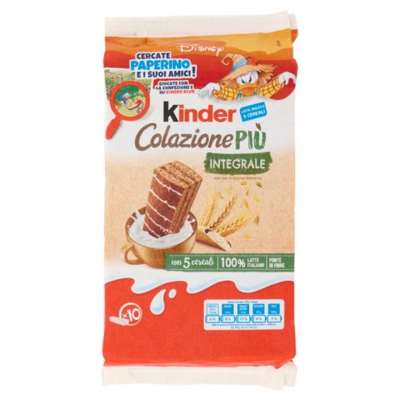 Kinder Colazione Più Integrale Gr.290 Pz.10