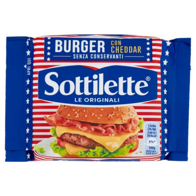 Kraft Sottilette Burger con Cheddar Gr.185