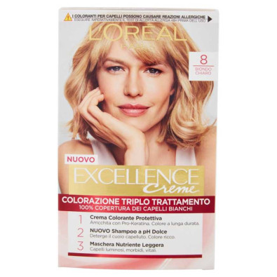 L'Oreal Paris Excellence Biondo Chiaro N°8