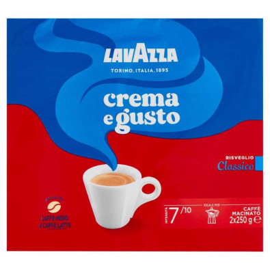 Lavazza Caffè Crema e Gusto Classico Pz.2 x Gr.250