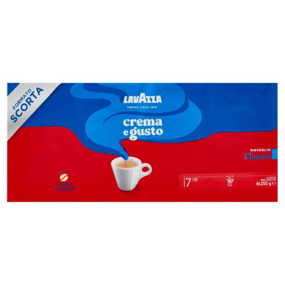 Lavazza Caffè Crema e Gusto Classico Pz.4 x Gr.250