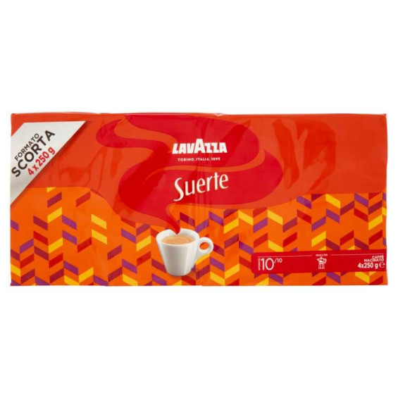 Lavazza Caffè Suerte Pz.4 x Gr.250