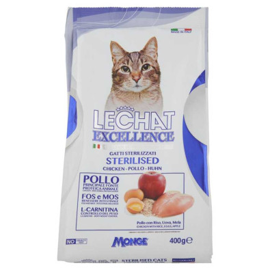 Lechat Excellence Sterilized Crocchette Speciali per Gatti Sterilizzati Gr.400