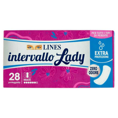 Lines Intervallo Lady Plus Proteggislip Maxi Pz.28