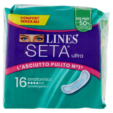 Lines Seta Ultra Assorbenti Anatomici Pz.16