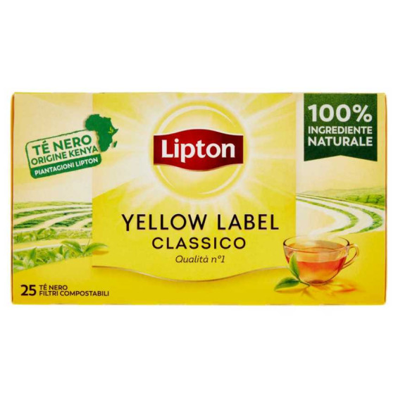 Lipton Te' Nero Yellow Label Filtri 25