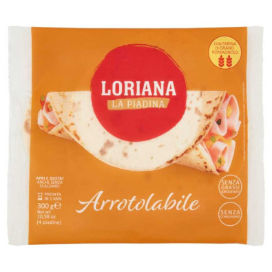 Loriana Piadina Arrotolabile Gr.300 Pz.4