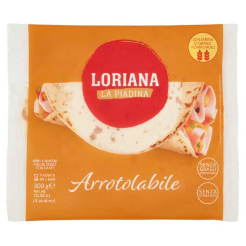 Loriana Piadina Arrotolabile Gr.300 Pz.4