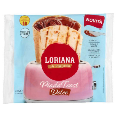 Loriana Piadina Toast Dolce Pz.4 Gr.220