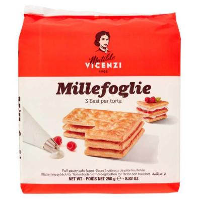 Matilde Vicenzi Millefoglie 3 Basi per Torta Gr.250