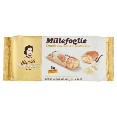 Matilde Vicenzi Millefoglie Snack con Crema Pasticcera Gr.125