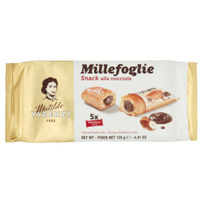 Matilde Vicenzi Millefoglie Snack alla Nocciola Gr.125