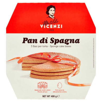 Matilde Vicenzi Pan di Spagna 3 Basi per Torta Gr.400