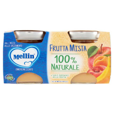 Mellin Omogeneizzato Frutta Mista Gr.100X2