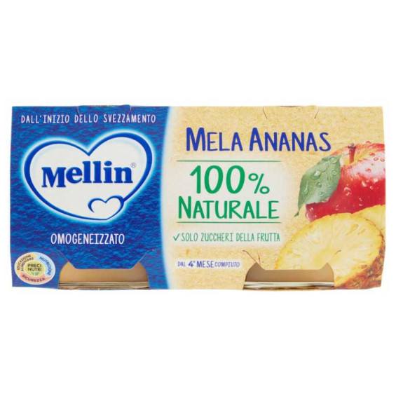 Mellin Omogeneizzato Mela e Ananas Gr.100X2